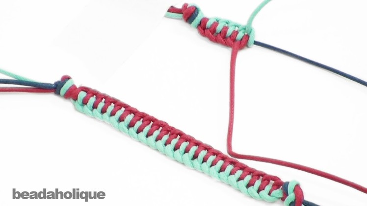 How to Do a Half Hitch Knot Zipper Pattern in Macrame