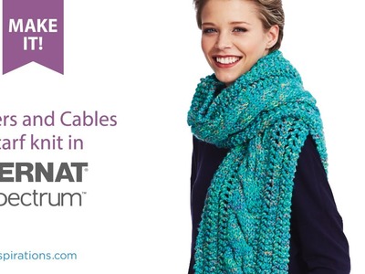 How To Knit Ladders and Cables Scarf