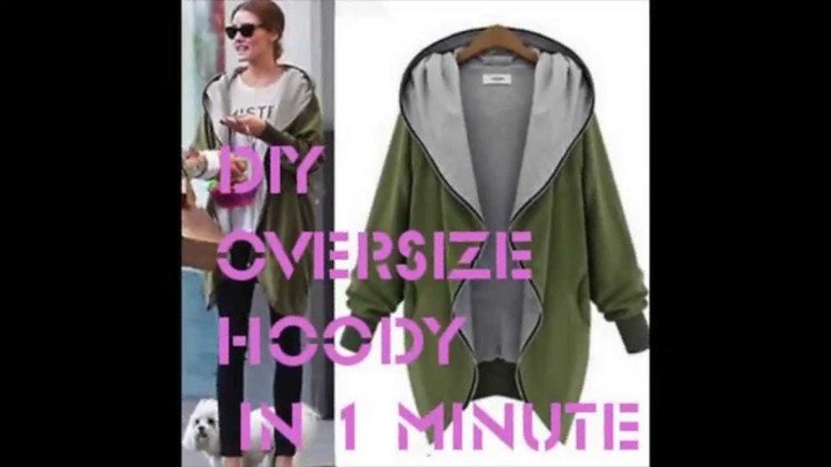How to make  a DIY hoodie TOP in 1 min sewing easy Diy project Part1