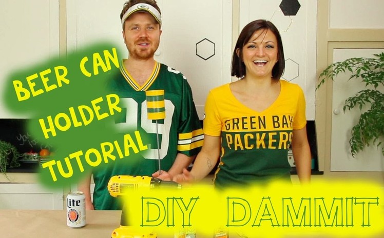 HOW TO MAKE A DIY TIN CAN BEER HOLDER W. GARETH REYNOLDS -- DIY, DAMMIT!