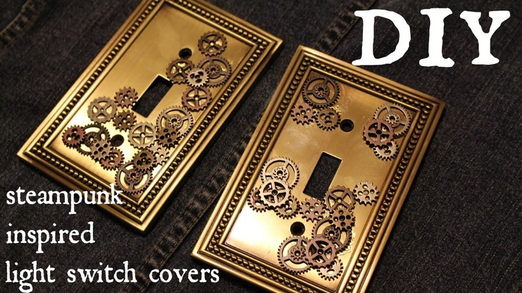 How to Make a Industrial Steampunk Inspired Light Switch Cover- Easy DIY