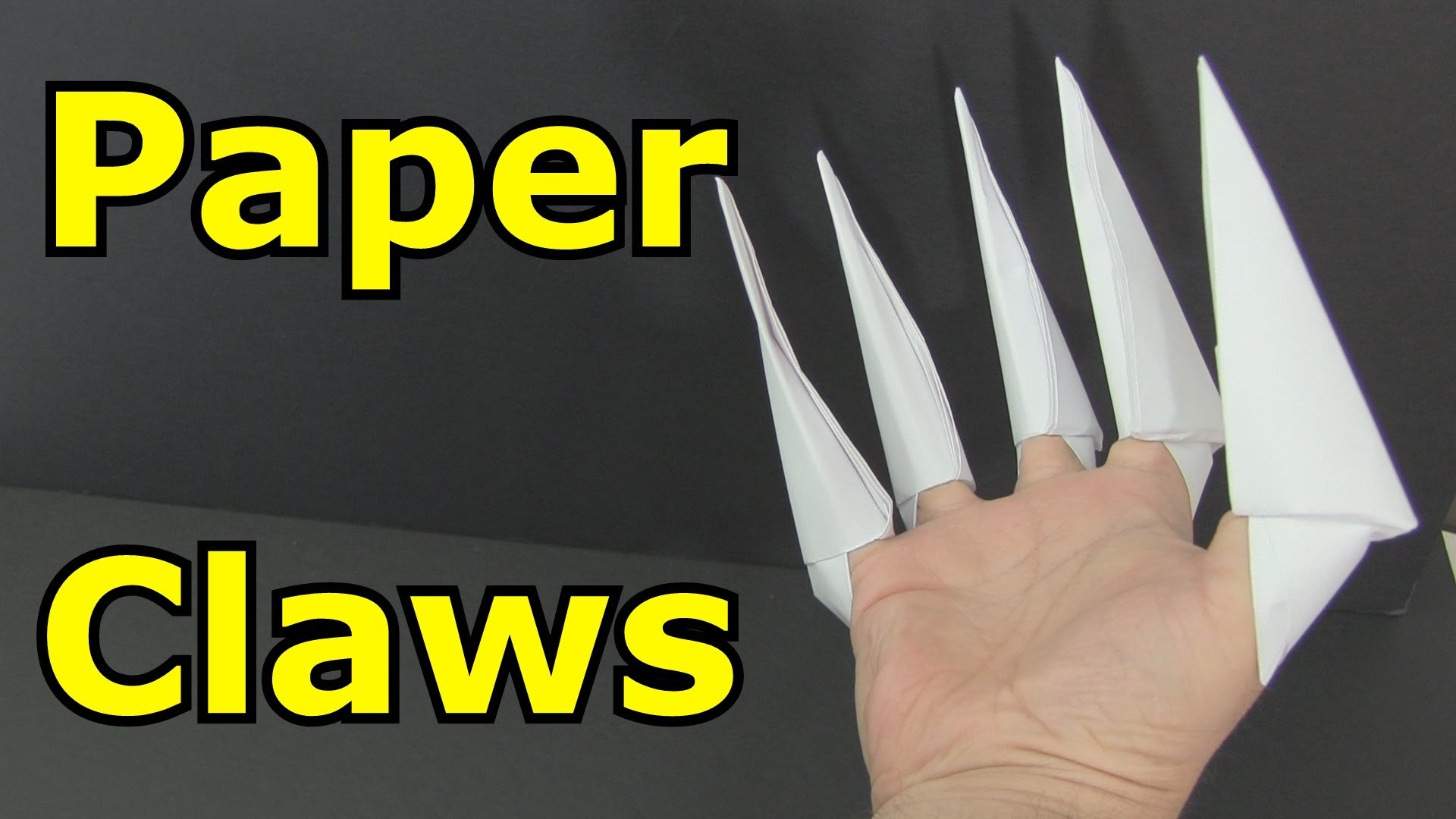 How do you make paper claws