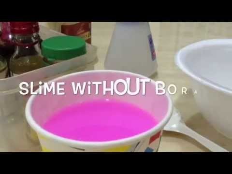How to make slime without borax. DIY slime. GlitterTube Hd
