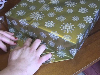 How To Wrap a Gift Two Ways - (thick and thin)