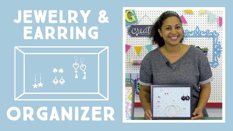 Jewelry Earring Organizer: Easy Craft Project with Vanessa of Crafty Gemini Creates