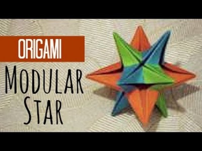 Modular star origami instructions
