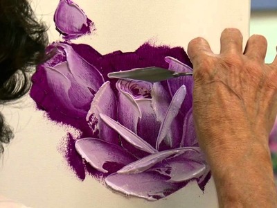 Painting Roses in Oil with a Palette Knife in 3 Easy Steps