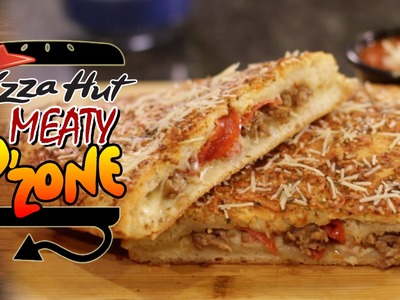 Pizza Hut Meaty P'Zone Recipe Remake  |  HellthyJunkFood
