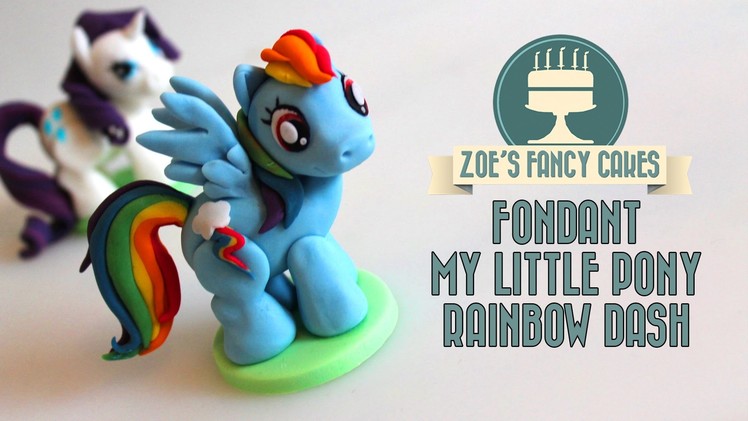 Rainbow Dash model: How to make a my little pony fondant cake topper fimo tutorial