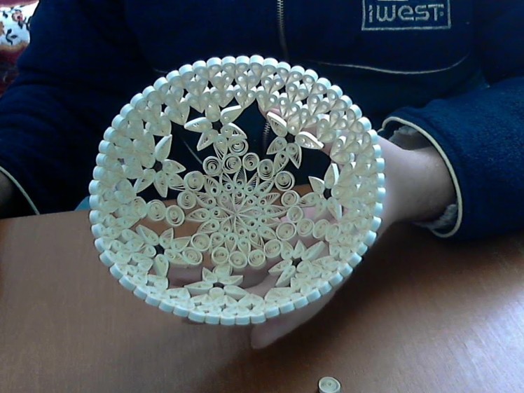 Sculpture 3D Quilling Bowl