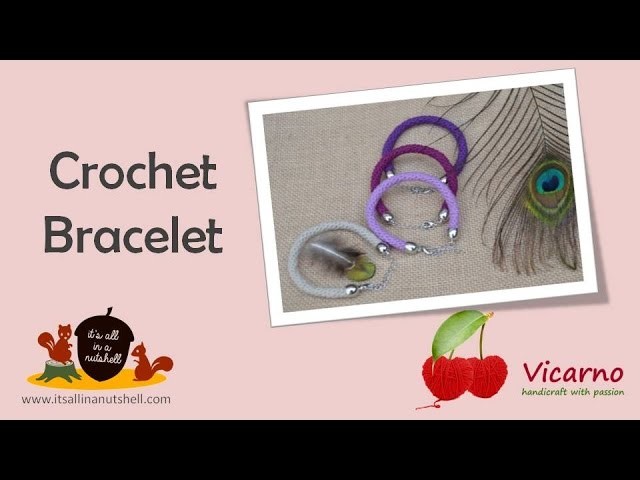 Slip Stitch Crochet Bracelet - English