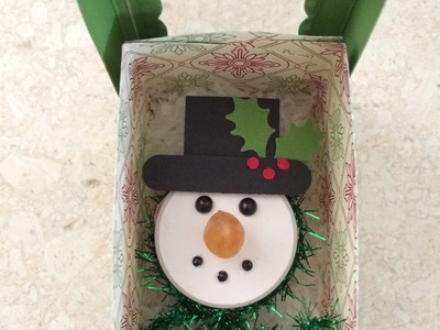 Snowman Tea Light Ornament With Gift Box ~ Tutorial