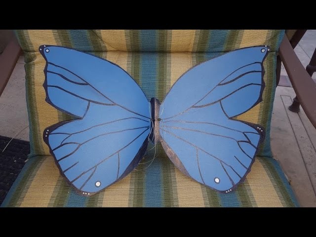 Super Easy DIY Butterfly Wings From a Folder