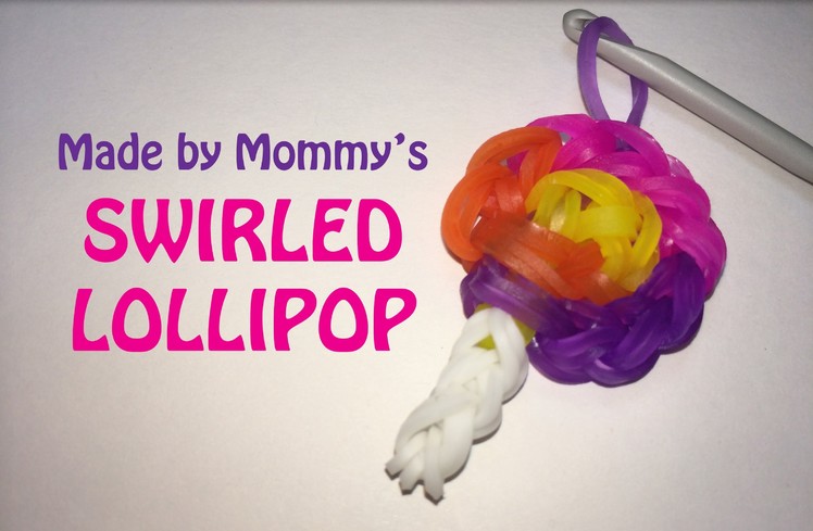 Swirled Lollipop Candy Charm Without the Rainbow Loom
