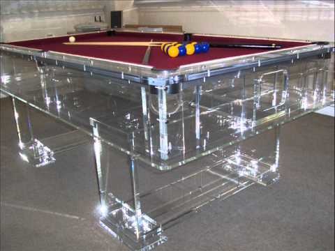 The best clear acrylic  perspex pool table in the world