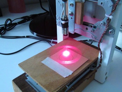 A DIY Laser Engraver build using DVD and CD-ROM.Writer