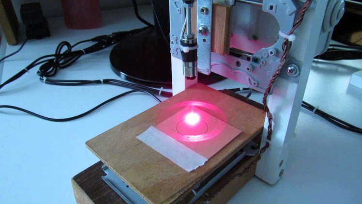 A DIY Laser Engraver build using DVD and CD-ROM.Writer