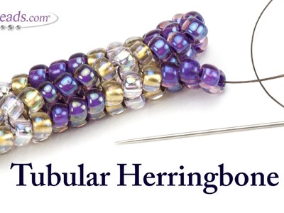 Artbeads Mini Tutorial - Tubular Herringbone Stitch with Leslie Rogalski