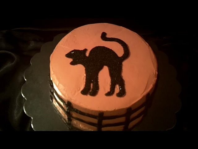 Black Cat Cake Decorating Tutorial