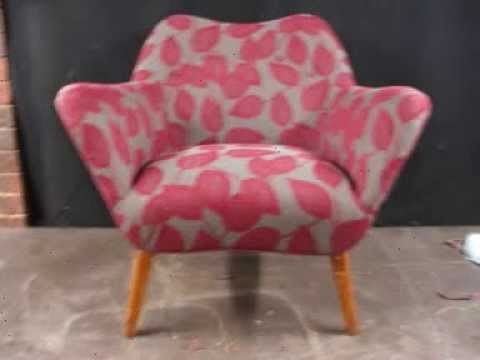 Chair reupholstery retro 60's.70's style chair