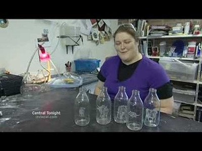 Charlotte's milk bottle art