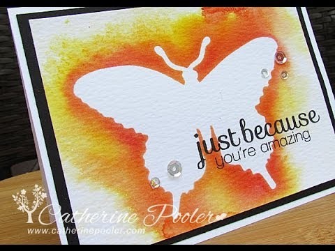 Colorwashed Butterfly with Catherine Pooler