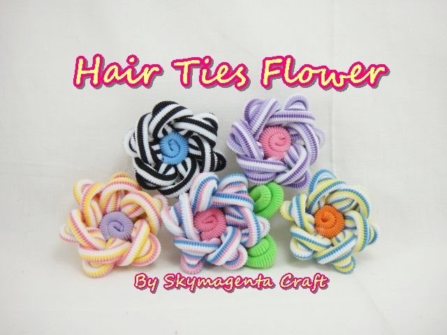 Crafty DIY - Hair Ties Flower - EASY