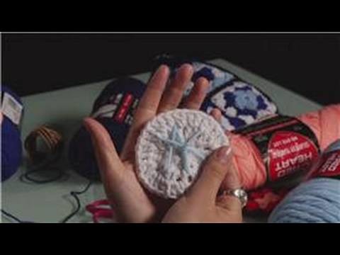 Crochet a Coaster : Crocheted Initials on a Coaster
