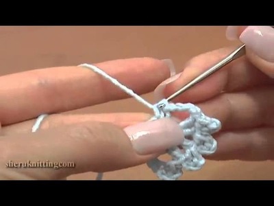 Crochet Lace Tape Ribbon with Picots How to Tutorial 23