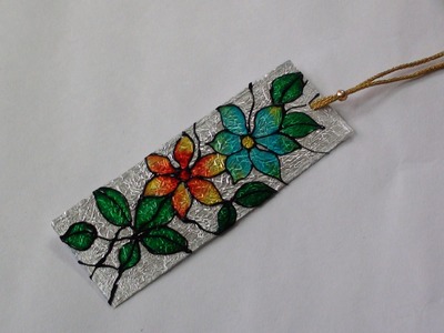 DIY Bookmark with Glass Paints