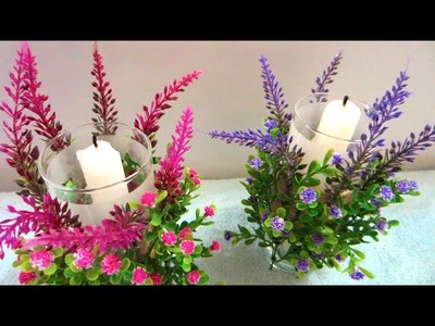DIY Flower Candle Holders