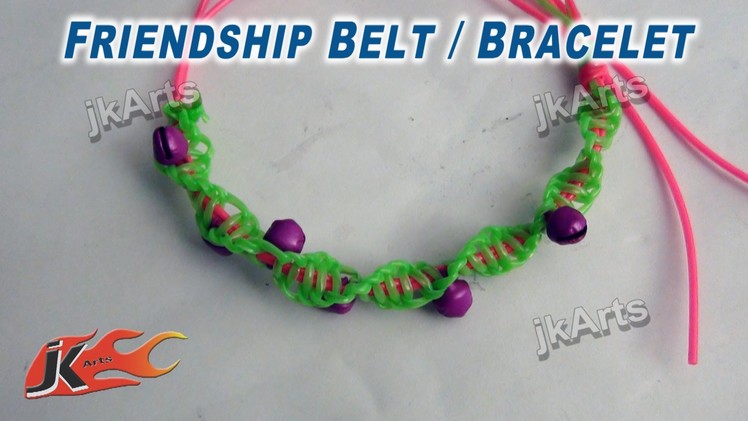 DIY Friendship Belt. Bracelet making JK Arts 269