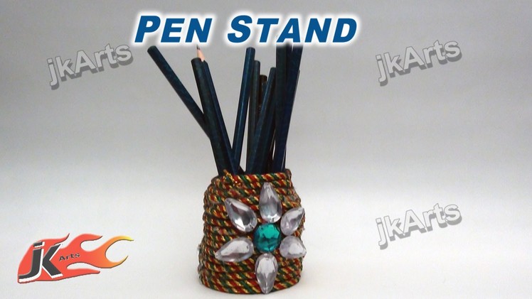 DIY How to make Rope pen stand  - JK Arts 274