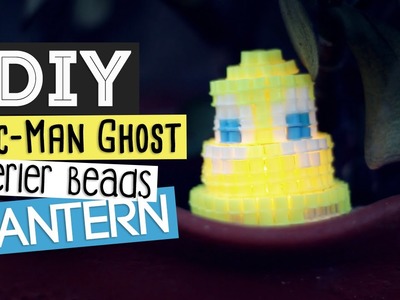 DIY ♥ Pac-Man Ghost Perler Bead Lantern