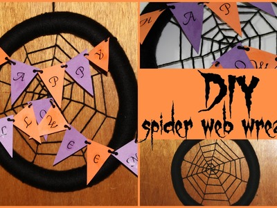 DIY: Spider Web Wreath ♡ {#TEDIYHalloween} ♡ Jessica Joaquin