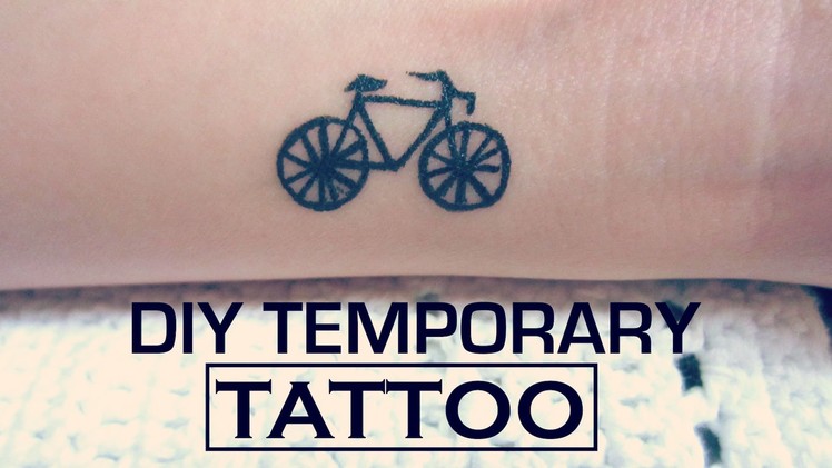 DIY Temporary Tattoo - The Bicycle