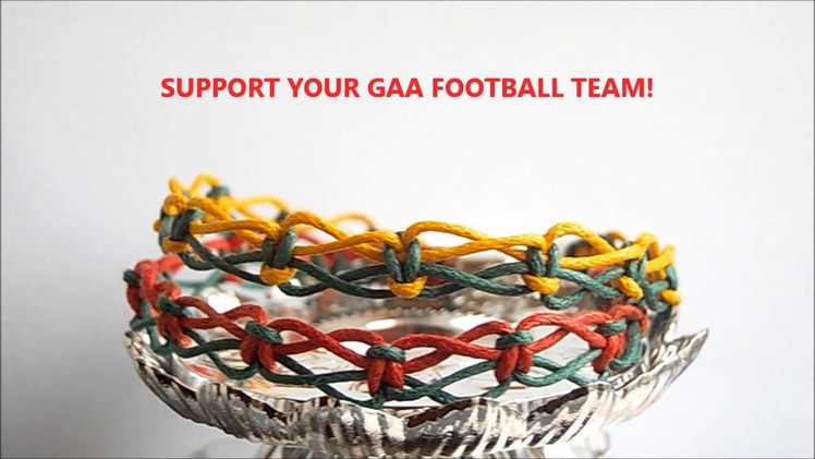 GAA Gaelic Football Macramé Bracelets