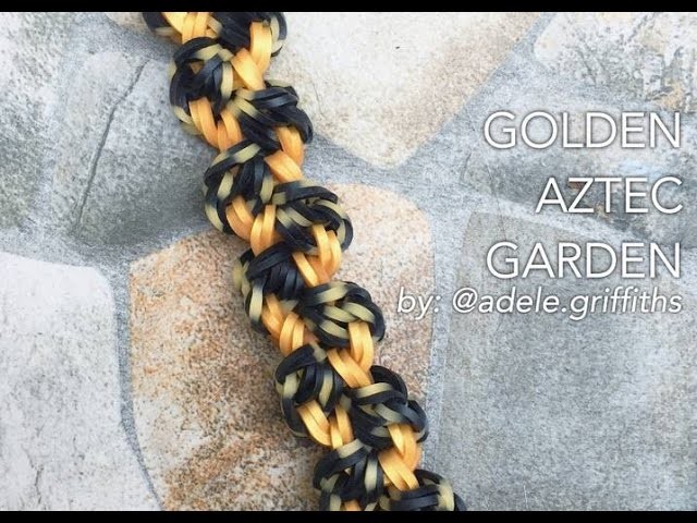 GOLDEN AZTEC GARDEN Hook Only bracelet design