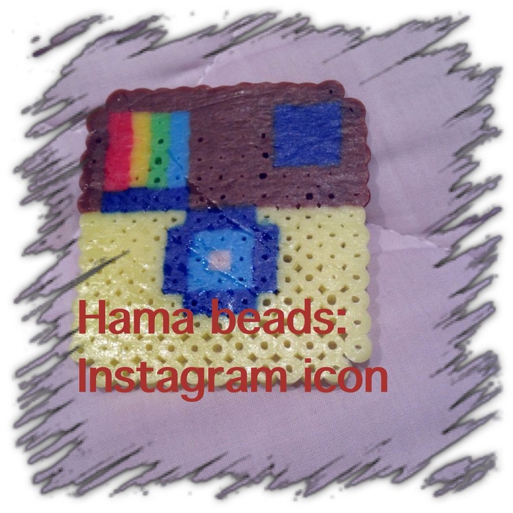 Hama. perler beads: Instagram icon