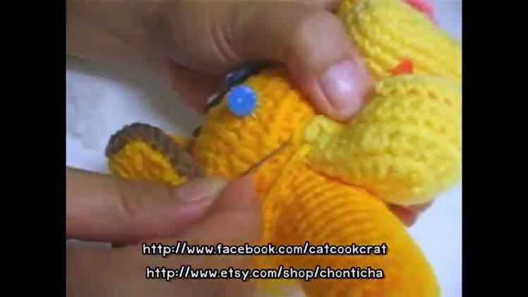 How to attach NECK in place - Simba Amigurumi