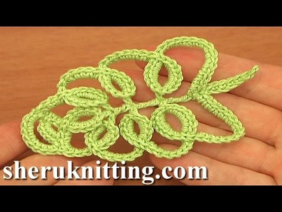 How To Crochet Tall Stitch Leaf Tutorial 33 Part 1 of 2