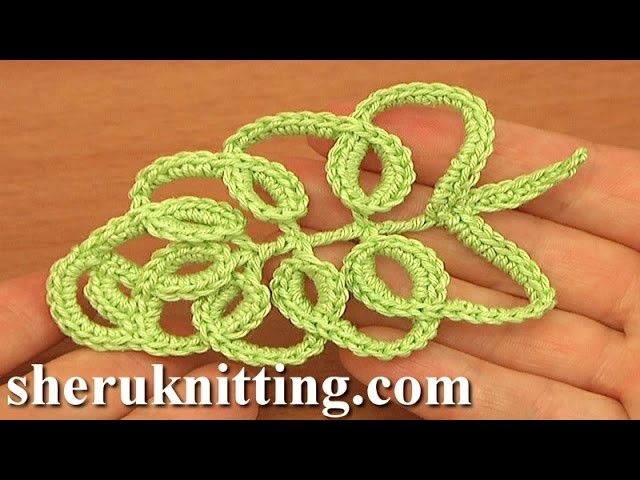 How To Crochet Tall Stitch Leaf Tutorial 33 Part 1 of 2