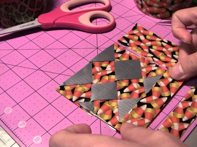How to do Duct tape Diagonal weaving!