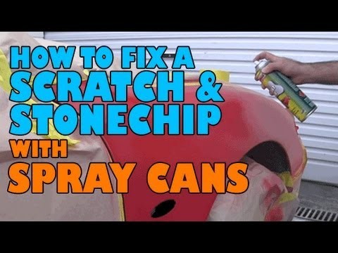 How to fix a scratch & stone chip with spray cans.