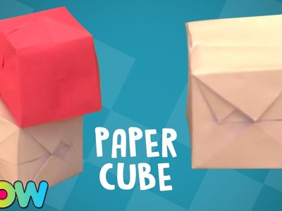 How to make the Origami 3D cube |  Making Of Origami 3D cube | WOW Juniors