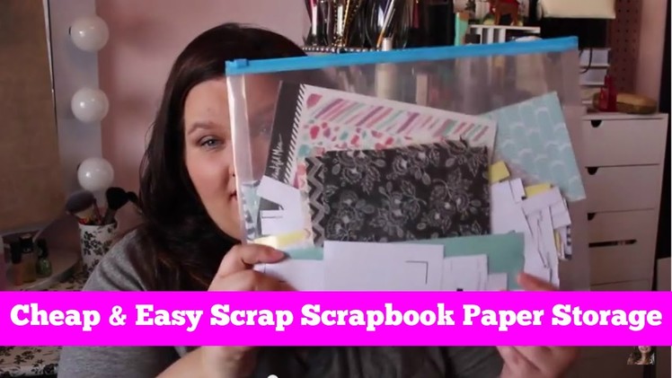 How to Organize Scraps of Scrapbook Paper?  Cheap & Easy!