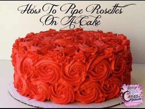 How To Pipe Rosettes On A Cake