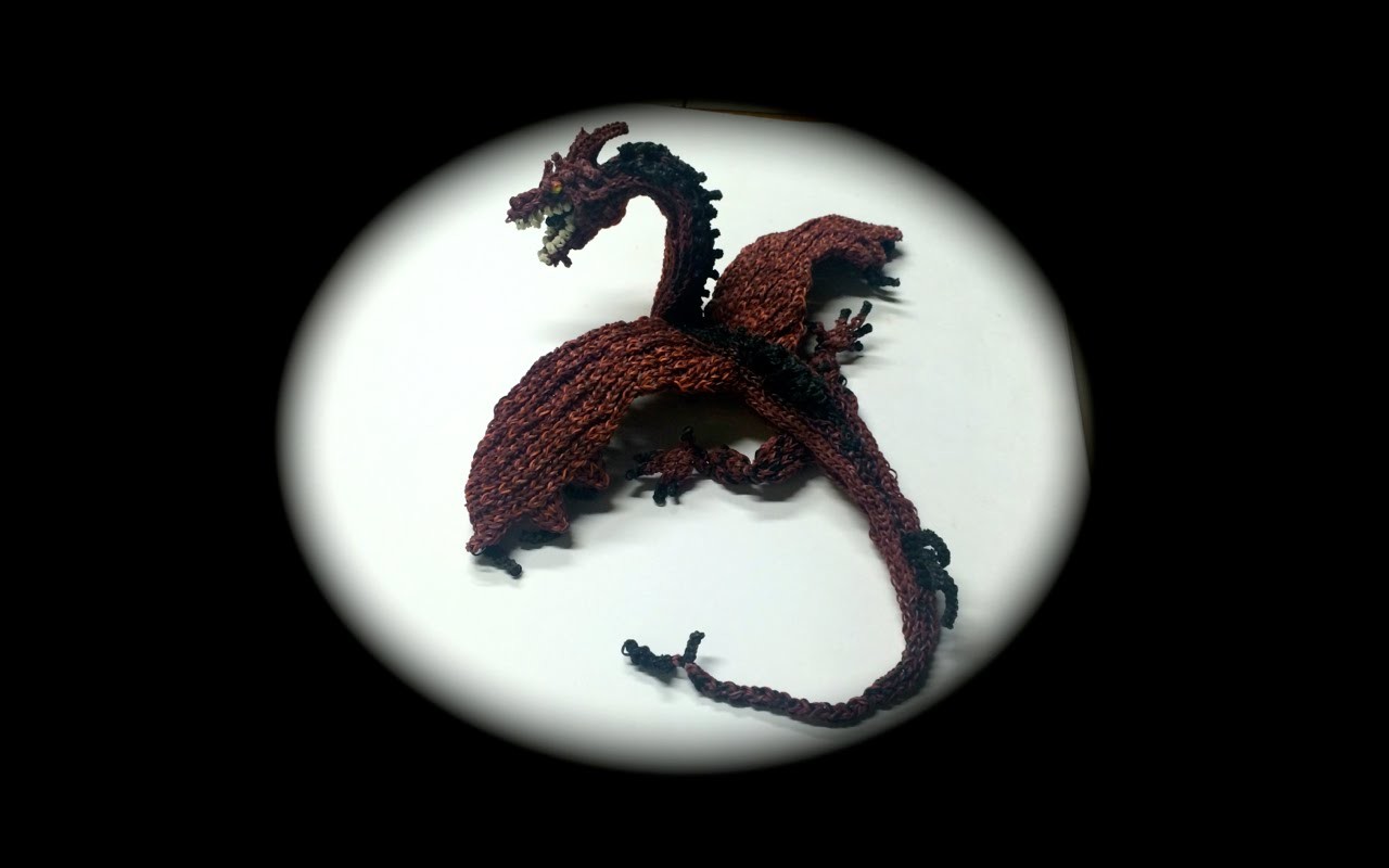 Part 1.14 Rainbow Loom Smaug from The Hobbit, Adult