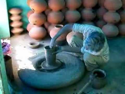 Primitive pottery wheel
