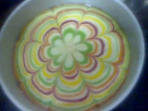 Rainbow flower cake part 2